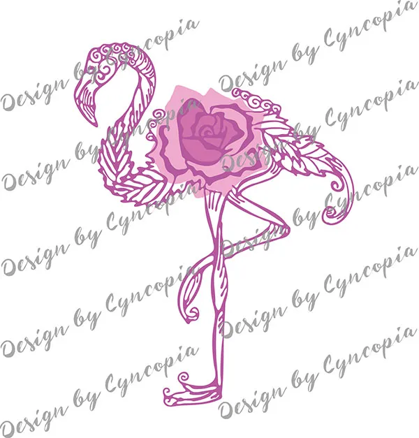 Flamingo Rose Plott