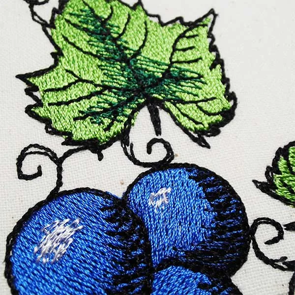 Embroidery Design Grapes Set