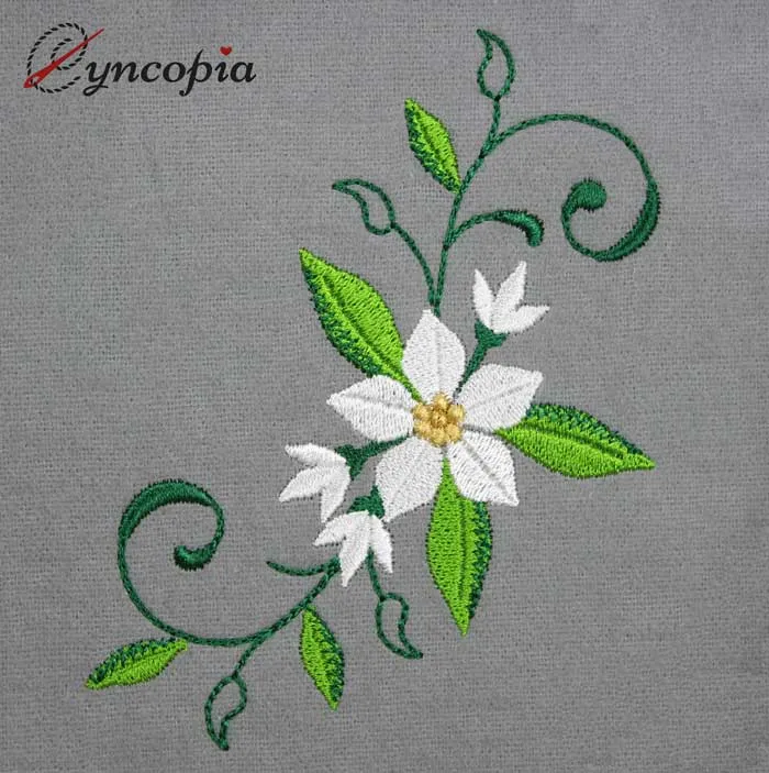 Embroidery Design Flower ornament 3