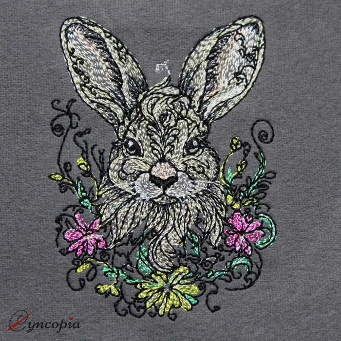 Embroidery Design Bunny fantasia