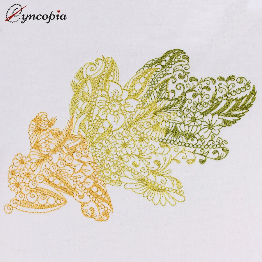 Embroidery Design Oak Leaf Zendoodle